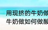 用现挤的牛奶做怎么做酸奶 用现挤的牛奶做如何做酸奶